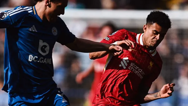 Luis Díaz y su calificación en la victoria de Liverpool ante Leicester por la Premier League Foto: LFC
