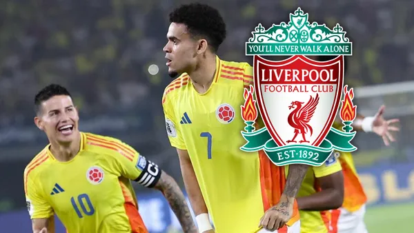 Luis Díaz y su gol con la Selección Colombia Foto: Luis Díaz y Escudoteca