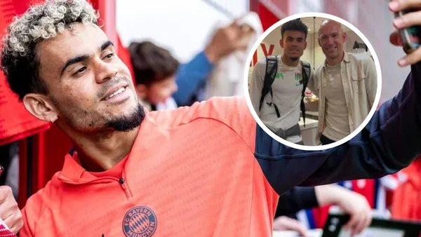 Luis Díaz y un curioso momento con la leyenda del Bayern Múnich, ahora reveló todo Foto: FC Bayern y Luis Díaz