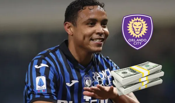 Luis Muriel con la camiseta de Atalanta.