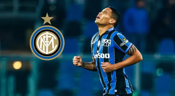 Luis Muriel con la camiseta de Atalanta de Italia.