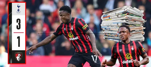 Luis Sinisterra estuvo presente en la derrota de Bournemouth ante Tottenham en la Premier League