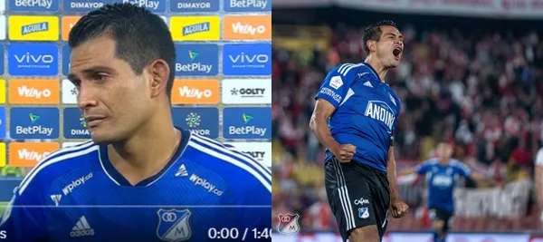 Mackalister Silva fue la gran figura en Millonarios ante Independiente Santa Fe