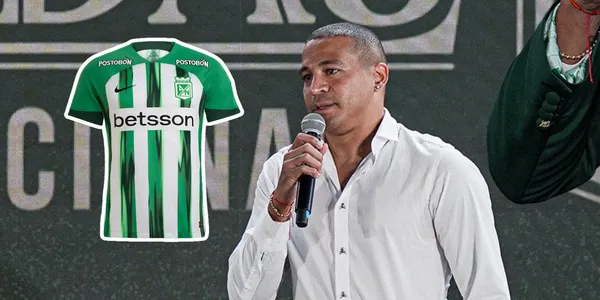 Macnelly Torres hablando en un evento de Atlético Nacional