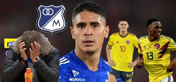 Mala noticia en Millonarios al estilo James o Mina (Foto tomada de Canal Uno,Infobae, revista Turbo)