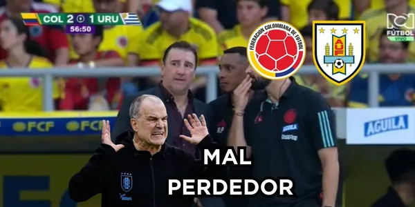 Marcelo Bielsa vivió un mar de emociones en Uruguay contra la Selección Colombia.
