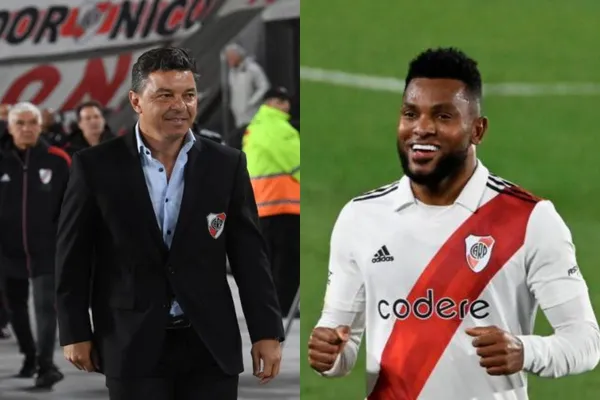 Marcelo Gallardo dirigió su último partido en River Plate y Miguel Ángel Borja lo hizo despedirse en buena lid.