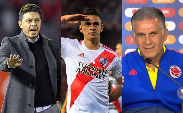 Marcelo Gallardo le da unas clases de cómo llevar a un delantero letal como Santos Borré cuando Carlos Queiroz ni lo regresa a ver
