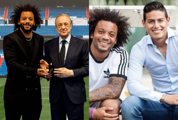 Marcelo se despidió del Real Madrid y el colombiano James Rodríguez tuvo un gesto con el brasileño.