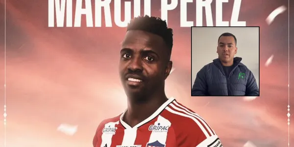 Marco Pérez criticado en Junior FC. Foto de Pérez tomada de Twitter @JuniorClubSA y Romero captura de pantalla de YouTube.