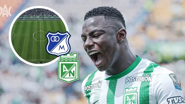 Marino Hinestroza y una nueva polémica en El Campín Foto: Nacionaloficial, Escudoteca y Captura de Win Sports