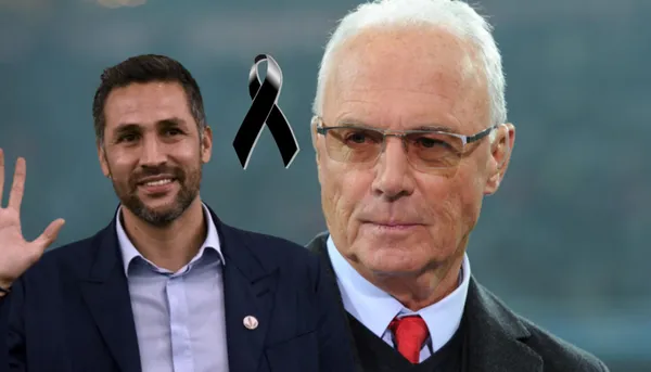 Mario Yepes, al lado Franz Beckenbauer.