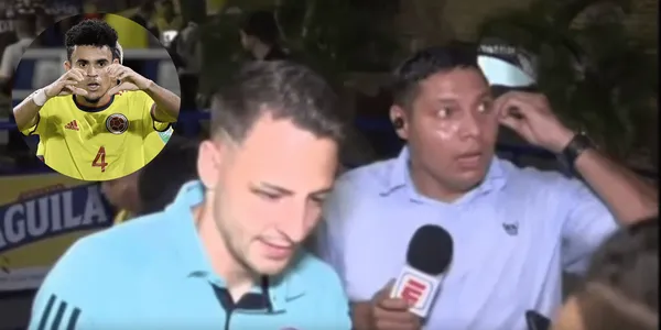 Martín Arzuaga tuvo una curiosa reacción al ver al extremo Luis Díaz.