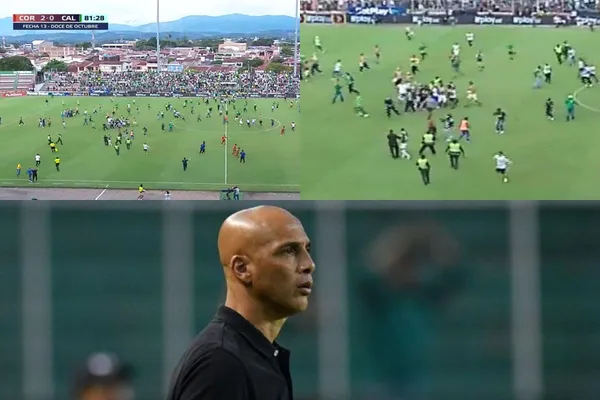 Mayer Candelo habría sido agredido por los hinchas del Deportivo Cali.