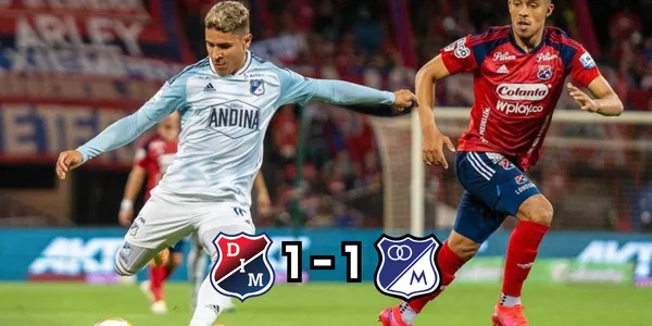 Medellín y Millonarios repartieron puntos en su partido disputado en el Atanasio.