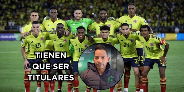 Medina le levantó el pulgar a dos jugadores. Foto de Revista Semana y Medina de El Futbolero Colombia.