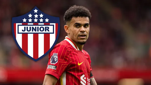 Mensaje del Junior a Díaz campeón: ¿Un guiño al futuro? Foto: Escudoteca y LFC