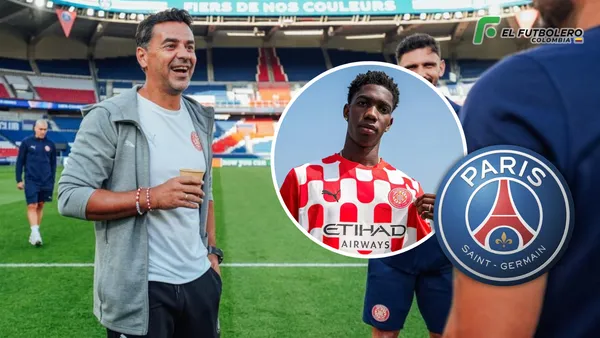 Michel y Yaser Asprilla Foto: Girona FC y Escudoteca PN