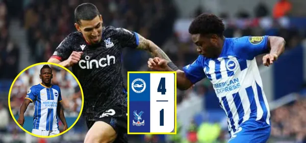 Mientras Daniel Muñoz recibió 6,9 puntos, la calificación a Pervis por Brighton