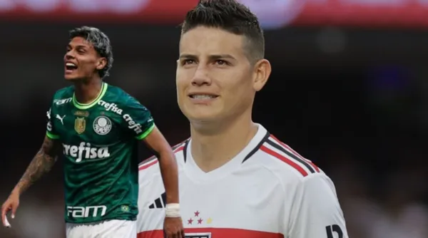 Mientras James jugó poco en el ‘Tricolor', Richard Ríos la rompe en Brasil.