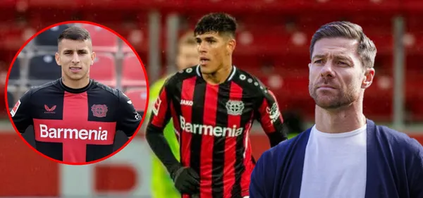 Mientras Piero Hincapié crack en Leverkusen, lo que hizo Xavi con Gustavo Puerta (Foto tomada de Caracol Radio, Strickers y Marca)