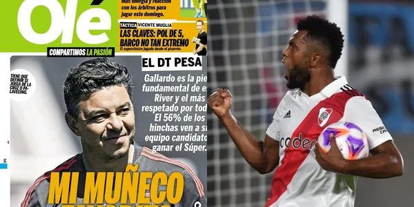 Miguel Ángel Borja anda bien con el River Plate de Argentina.