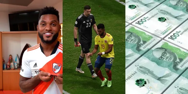 Miguel Ángel Borja es de los pocos colombianos que se ha bailado a El Dibu Martínez y el cafetero tiene un gran negocio en Colombia.