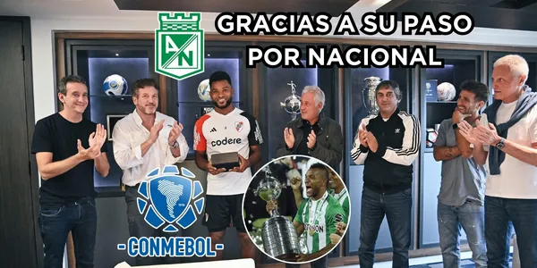 Miguel Ángel Borja ex goleador de Atlético Nacional. Fotos tomadas de Alejandro Domínguez en X y El Universo.