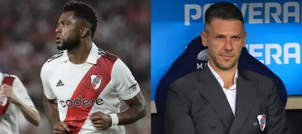 Miguel Ángel Borja no ha tenido los minutos que esperaba en River Plate al mando de Martín Demichelis