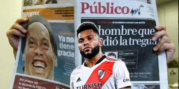 Miguel Ángel Borja no la pasa bien en el River Plate de Argentina.