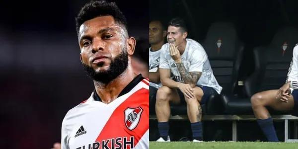 Miguel Ángel Borja no la pasa nada bien en el River Plate de Argentina.