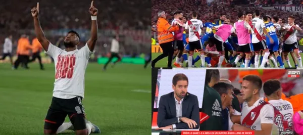 Miguel Ángel Borja le dio la victoria a River Plate ante Boca Juniors en el estadio Monumental