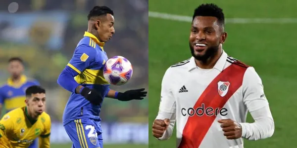 Miguel Ángel Borja recibió buenas noticias en River Plate, caso contrario a Sebastián Villa en Boca Juniors.