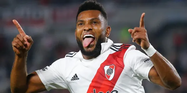 Miguel Ángel Borja se destacó con un golazo con River Plate.