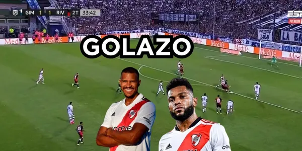 Miguel Ángel Borja sigue a la sombra de Salomón Rondón en River Plate.