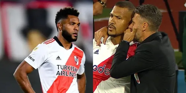 Miguel Ángel Borja tiembla en River Plate tras ver que Martín Demichelis le da protagonismo al delantero venezolano Salomón Rondón.