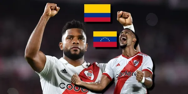 Miguel Ángel Borja y Salomón Rondón se pelean la titularidad en River Plate.
