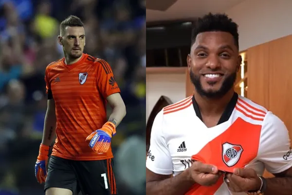 Miguel Borja fue asignado con River Plate para una labor en Colombia que en este caso no hicieron con Franco Armani.