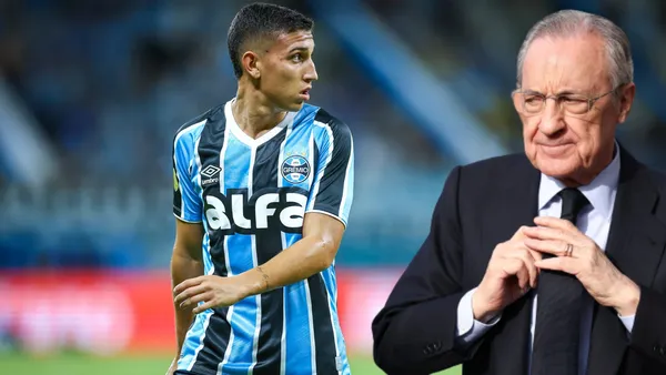 Miguel Monsalve y Florentino Pérez Foto: Gremio y Real Madrid