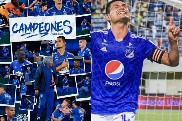 Millonarios campeón de la Copa Colombia tras vencer al Junior 2-0 en el estadio El Campín