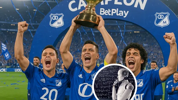 ¡Millonarios de fiesta! La IA predice su futuro a 10 años. Foto: SCIWeb y Chat GPT