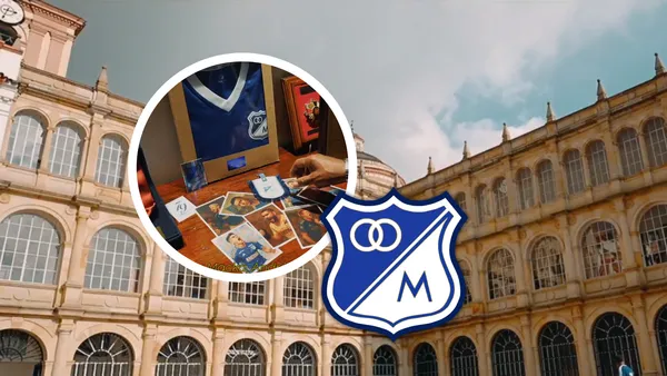 ¡Millonarios de fiesta! La "joya" de cumpleaños con leyenda del FPC. Foto: Escudoteca y Captura de MFC
