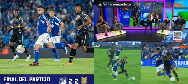 Millonarios empató 2-2 ante Águilas Doradas en el estadio El Campín con una polémica acción