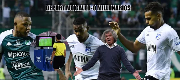 Millonarios empató sin goles ante Deportivo Cali en el estadio Palmaseca por liga colombiana