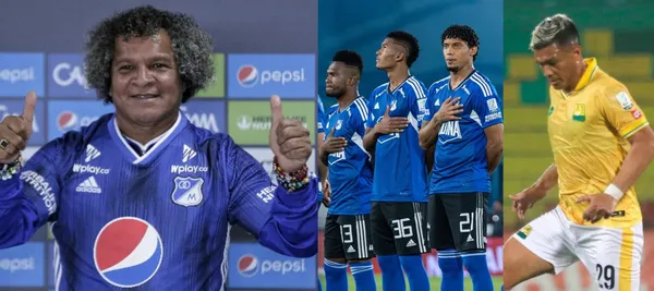 Millonarios enfrentará mañana al Atlético Bucaramanga de Teófilo Gutiérrez