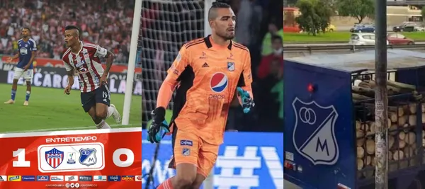 Millonarios está durmiendo ante Junior en el partido que se juega en el estadio Metropolitano de Barranquilla