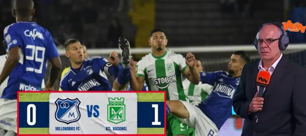 Millonarios está empatando sin goles ante Atlético Nacional en el estadio El Campín