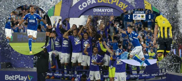 Millonarios está ganando 2-0 con goles de Leonardo Castro y de Edgar Guerra