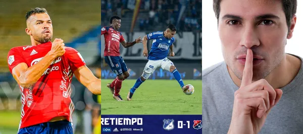 Millonarios está perdiendo parcialmente 1-0 ante Independiente Medellín en el estadio El Campín