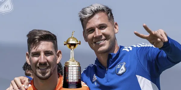 Millonarios FC a nivel internacional necesitará más refuerzos. Foto de Millonarios tomada de Twitter @MillosFCoficial, Copa de Wikipedia.